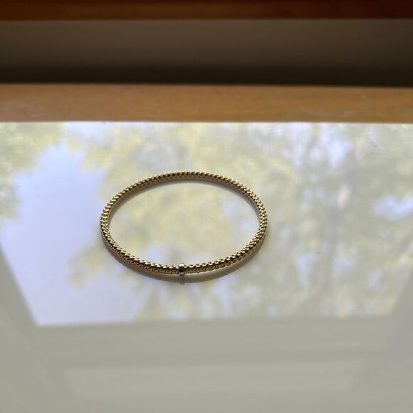 Phillip Gavriel 14K Yellow Gold 3mm Stretch Prosecco Bracelet – Made in Italy - Picture 6 of 9